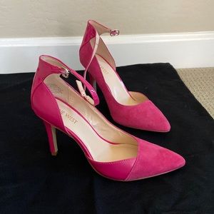 Nine West Heels, Hot Pink, Size 5.5